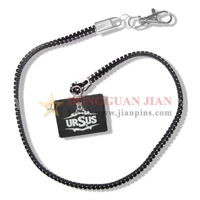 Zipper Lanyards with Charm
